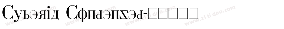 Cyberia Condensed字体转换